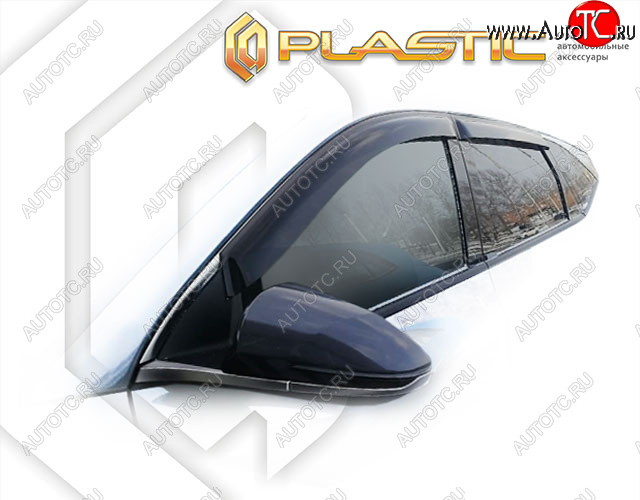 2 099 р. Ветровики дверей CA-Plastic  Hyundai Tucson  4 NX4 (2020-2022) (Classic полупрозрачный, Без хром. молдинга)