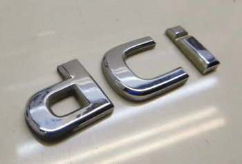 Эмблема крышки багажника dCi Лада Нива 4х4 2121 3 дв. дорестайлинг (1977-2019)  (Хром)