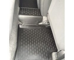 4 399 р. Комплект ковриков в салон (правый руль) Element-Autofamily 4 шт. (полиуретан, 3d-рисунок, серые)  Toyota Prius  XW20 (2003-2011). Увеличить фотографию 4
