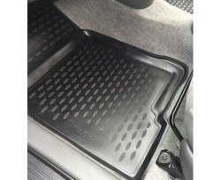 4 399 р. Комплект ковриков в салон (правый руль) Element-Autofamily 4 шт. (полиуретан, 3d-рисунок, серые)  Toyota Prius  XW20 (2003-2011). Увеличить фотографию 3