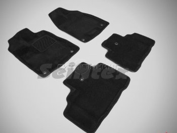 4 349 р. Коврики в салон текстильные Seintex (3D, чёрные) Acura MDX YD3 рестайлинг (2016-2021). Увеличить фотографию 1