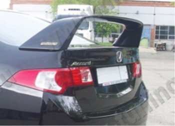 6 349 р. Спойлер багажника MV tuning (высокий, var №1)  Acura TSX  CU2 (2008-2014), Honda Accord  8 седан CU (2008-2011) (Неокрашенный). Увеличить фотографию 1