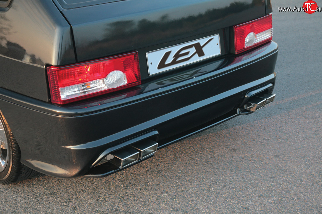 2 299 р. Накладка Lex-Line на задний бампер LEX Лада 2114 (2001-2014) (Неокрашенная)