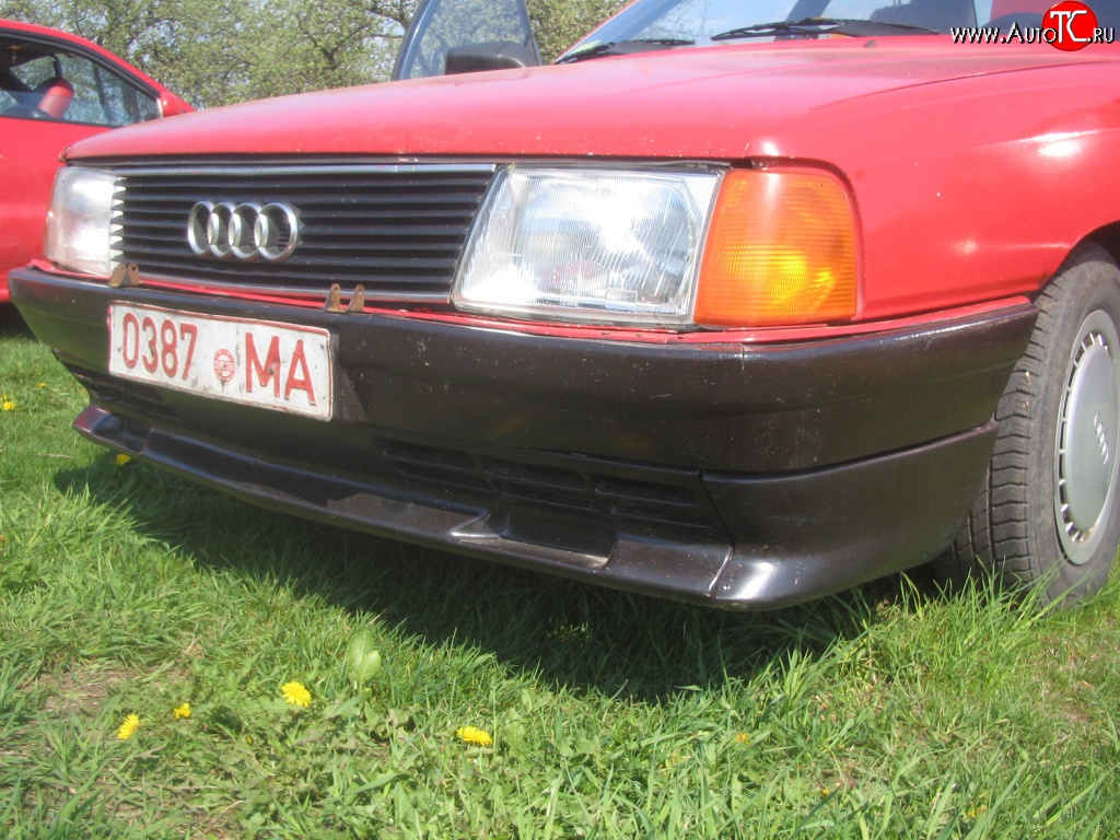 4 399 р. Накладка Sport на передний бампер  Audi 100  C3 (1982-1987)
