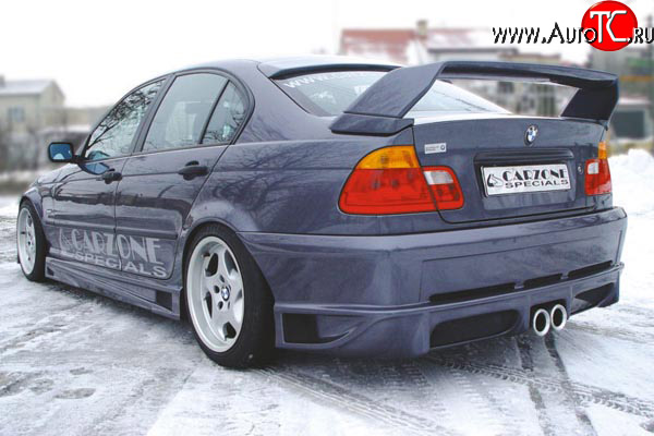 8 899 р. Задний бампер CarZone  BMW 3 серия  E46 (1998-2005)