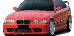 3 999 р. Передний бампер Lumma style BMW 3 серия E36 седан (1990-2000) (Неокрашенный). Увеличить фотографию 1