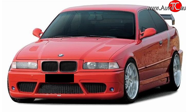 3 999 р. Передний бампер Lumma style BMW 3 серия E36 седан (1990-2000) (Неокрашенный)
