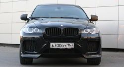 4 549 р. Накладки Global-Tuning на передний бампер автомобиля BMW X6 E71 дорестайлинг (2008-2012) (Неокрашенная). Увеличить фотографию 3