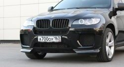 4 549 р. Накладки Global-Tuning на передний бампер автомобиля  BMW X6  E71 (2008-2014) (Неокрашенная). Увеличить фотографию 6