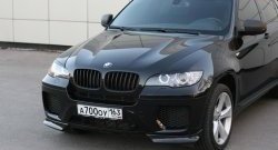 4 749 р. Накладки Global-Tuning на передний бампер автомобиля  BMW X6  E71 (2008-2014) (Неокрашенная). Увеличить фотографию 7