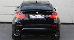 4 549 р. Накладки Global-Tuning на задний бампер автомобиля  BMW X6  E71 (2008-2014) (Неокрашенные). Увеличить фотографию 3