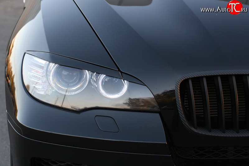1 779 р. Реснички Global-Tuning BMW X6 E71 рестайлинг (2012-2014) (Неокрашенные)