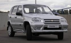 4 799 р. Передний бампер Аскет Chevrolet Niva 2123 дорестайлинг (2002-2008) (Неокрашенный). Увеличить фотографию 2