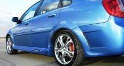 2 449 р. Пороги накладки Крестоносец  Chevrolet Lacetti  седан (2002-2013) (Неокрашенные). Увеличить фотографию 3