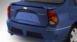 4 699 р. Задний бампер Style  Chevrolet Lanos  T100 (1997-2017), Daewoo Sense  Т100 (1997-2008), ЗАЗ Chance  седан (2009-2017) (Неокрашенный). Увеличить фотографию 3