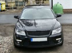 859 р. Реснички на фары СТ Skoda Octavia A5 рестайлинг универсал (2008-2013) (Неокрашенные). Увеличить фотографию 2