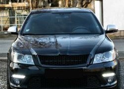 859 р. Реснички на фары СТ Skoda Octavia A5 рестайлинг универсал (2008-2013) (Неокрашенные). Увеличить фотографию 3