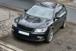 859 р. Реснички на фары СТ Skoda Octavia A5 рестайлинг универсал (2008-2013) (Неокрашенные). Увеличить фотографию 4