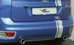 4 199 р. Накладка крышки багажника (лип спойлер) Sport  Ford Focus  2 (2004-2011) (Неокрашенный). Увеличить фотографию 2