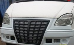 3 299 р. Передний бампер Ауди стиль ГАЗ Соболь 2310,Бизнес 2-ой рестайлинг шасси (2010-2024) (Неокрашенный). Увеличить фотографию 1
