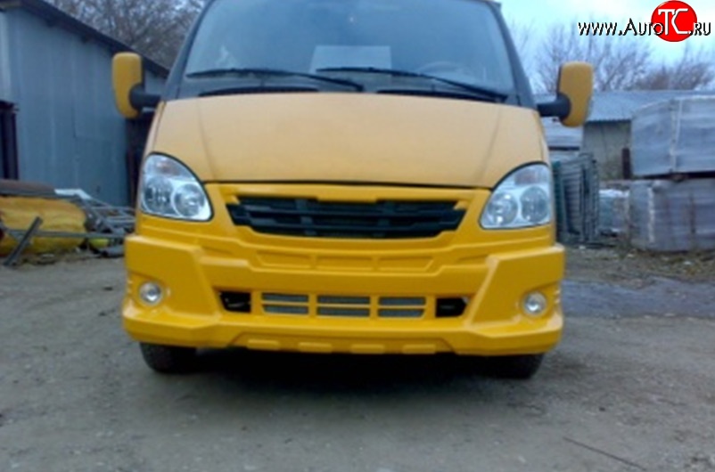 3 499 р. Передний бампер Revolution ГАЗ ГАЗель 3221,Бизнес 2-ой рестайлинг автобус (2010-2024) (Неокрашенный)