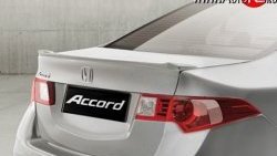 5 099 р. Накладка крышки багажника Elegance (липспойлер)  Honda Accord  8 седан CU (2008-2011) (Неокрашенный). Увеличить фотографию 3