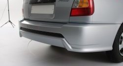 5 099 р. Задний бампер Классик Hyundai Accent седан ТагАЗ (2001-2012) (Неокрашенный). Увеличить фотографию 2