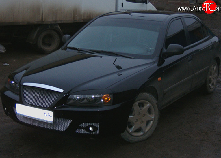 3 399 р. Передний бампер M-VRS  Hyundai Elantra  XD (2000-2003) (Неокрашенный)