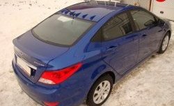 1 799 р. Плавники на крышу Sport  Hyundai Solaris  1 седан (2010-2017) (Неокрашенный). Увеличить фотографию 5