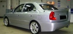 4 699 р. Задний бампер ATH-classic Hyundai Accent седан ТагАЗ (2001-2012) (Неокрашенный). Увеличить фотографию 3