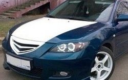 2 309 р. Комплект клыков Sport-V2 на передний бампер автомобиля Mazda 3/Axela BK дорестайлинг седан (2003-2006) (Неокрашенная). Увеличить фотографию 6