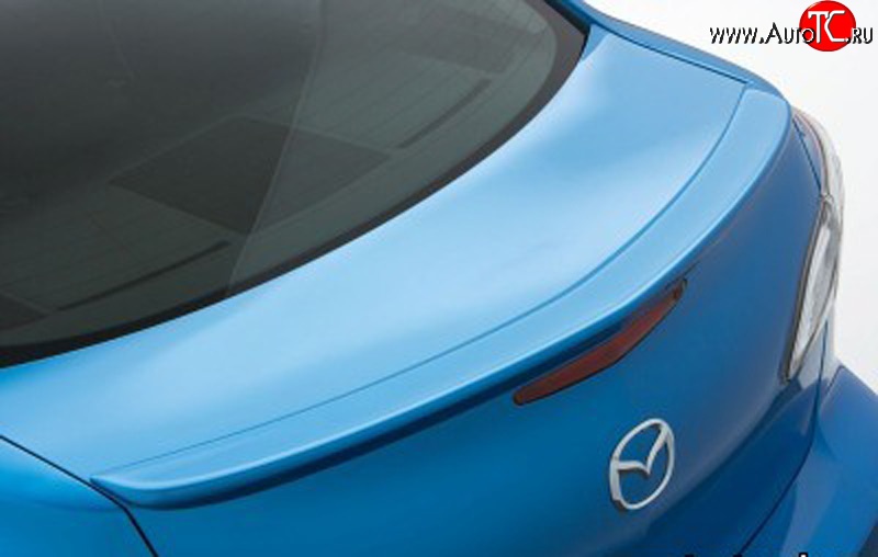 3 399 р. Лип спойлер Sport  Mazda 3/Axela  BL (2009-2013) (Неокрашенный)