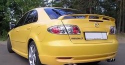7 349 р. Накладка заднего бампера AERO  Mazda 6  GG (2002-2005) (Неокрашенная). Увеличить фотографию 1