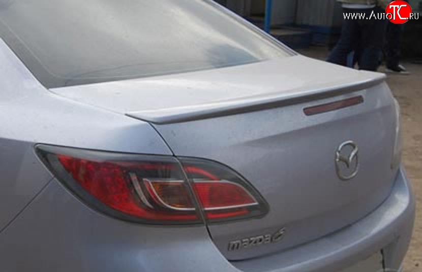 5 999 р. Cпойлер Elegance  Mazda 6  GH (2007-2010) (стеклопластик жёсткий, Неокрашенный)