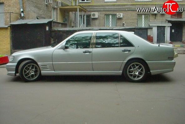 12 599 р. Пороги накладки LORINSER Mercedes-Benz S class W140 Седан (1991-1998) (Неокрашенные)