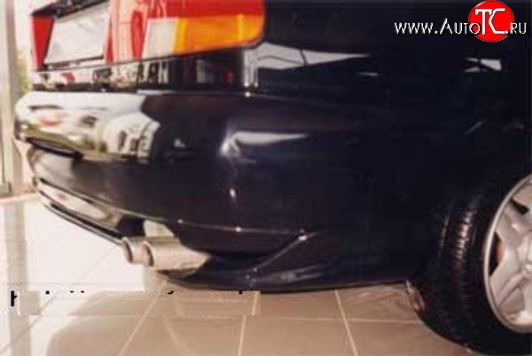 4 499 р. Накладка заднего бампера Racing Mitsubishi Carisma (1996-1999)