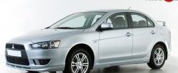 3 599 р. Накладка переднего бампера Elegance Mitsubishi Lancer 10 седан рестайлинг (2011-2017) (Неокрашенная). Увеличить фотографию 4