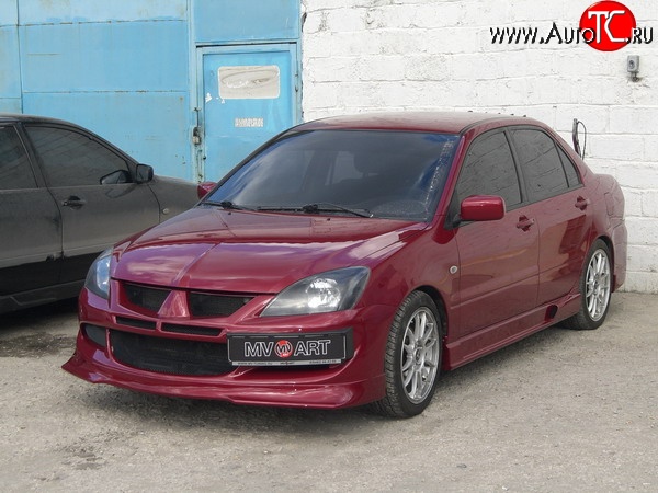 Накладка на передний бампер Mitsubishi Lancer 9