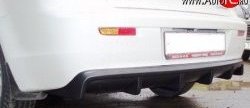 2 049 р. Диффузор заднего бампера Evo-mini  Mitsubishi Lancer  10 (2007-2017) (Неокрашенный). Увеличить фотографию 1