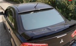 3 899 р. Козырёк на заднее лобовое стекло Sport  Mitsubishi Lancer  10 (2007-2017) (Неокрашенный). Увеличить фотографию 1