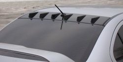 2 449 р. Аэродинамический рассекатель Zodiak Generator на крышу  Mitsubishi Lancer  10 (2007-2017) (Неокрашенный). Увеличить фотографию 2