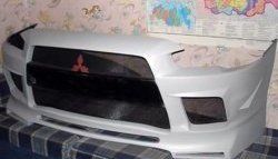 18 999 р. Передний бампер Extreme Mitsubishi Lancer 10 седан рестайлинг (2011-2017) (Неокрашенный). Увеличить фотографию 2