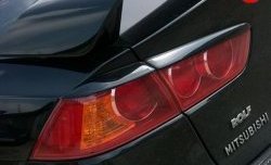 999 р. Реснички на задние фонари Mitsubishi Lancer 10 седан дорестайлинг (2007-2010) (Неокрашенные). Увеличить фотографию 1