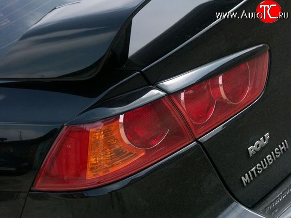 999 р. Реснички на задние фонари Mitsubishi Lancer 10 седан дорестайлинг (2007-2010) (Неокрашенные)