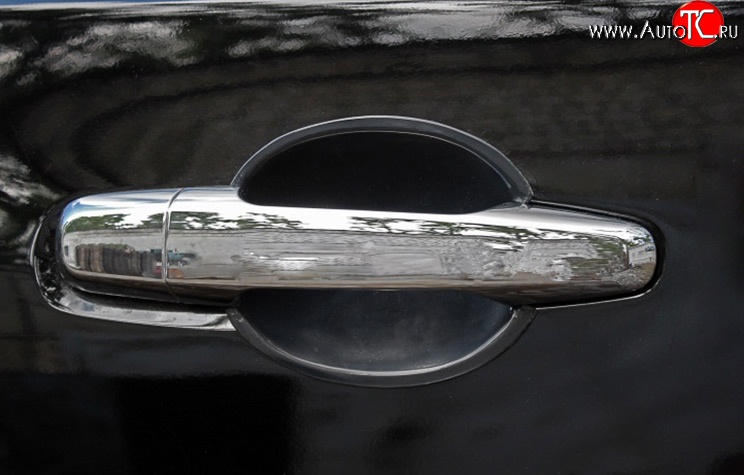 599 р. Накладки под ручки дверей RA Mitsubishi L200 4  дорестайлинг (2006-2014) (Поверхность глянец (под окраску), Неокрашенные)