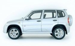 4 199 р. Комплект накладок на двери Dakar Chevrolet Niva 2123 рестайлинг (2009-2020) (Неокрашенные). Увеличить фотографию 1