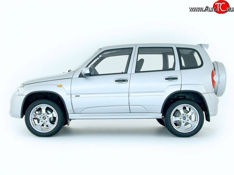 4 199 р. Комплект накладок на двери Dakar Chevrolet Niva 2123 рестайлинг (2009-2020) (Неокрашенные)