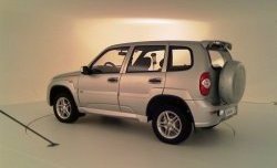 4 199 р. Комплект накладок на двери Dakar Chevrolet Niva 2123 рестайлинг (2009-2020) (Неокрашенные). Увеличить фотографию 3