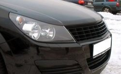 999 р. Реснички Sport на фары Opel Astra H хэтчбек 5дв дорестайлинг (2004-2007) (Неокрашенные). Увеличить фотографию 3