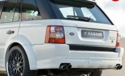 14 899 р. Накладка HAMMAN на задний бампер  Land Rover Range Rover Sport  1 L320 (2005-2009) (Неокрашенная). Увеличить фотографию 1